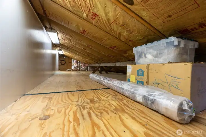 Huge storage above garage