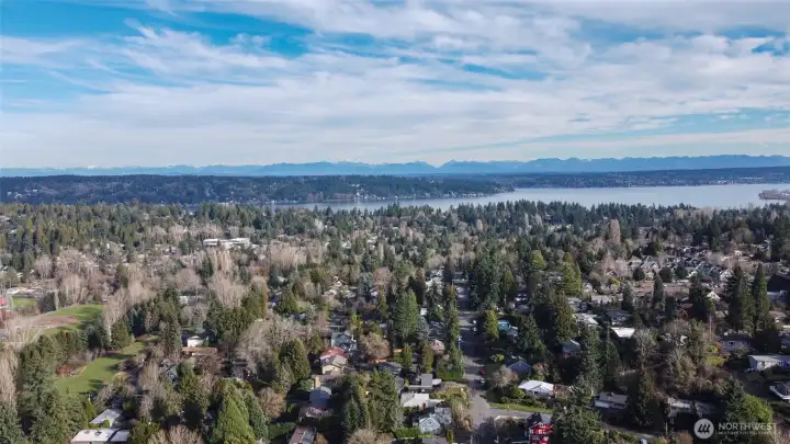 Looking east toward Lake Washington