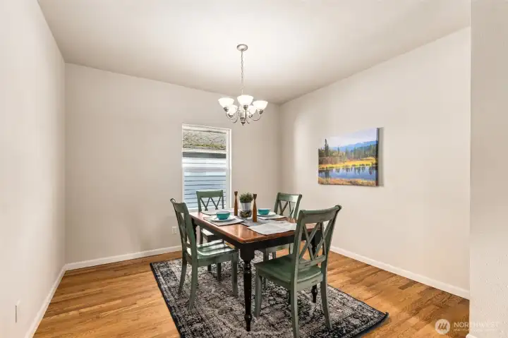 Traditional Dining Room off Kitchen