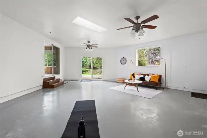 Bonus room offers flexibility for a home office, fitness space or creative studio