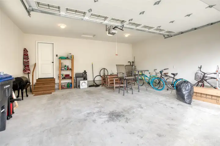 Large 2 car garage with room for all your canal and beach toys