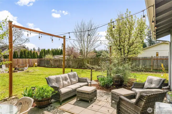 Great, private patio space