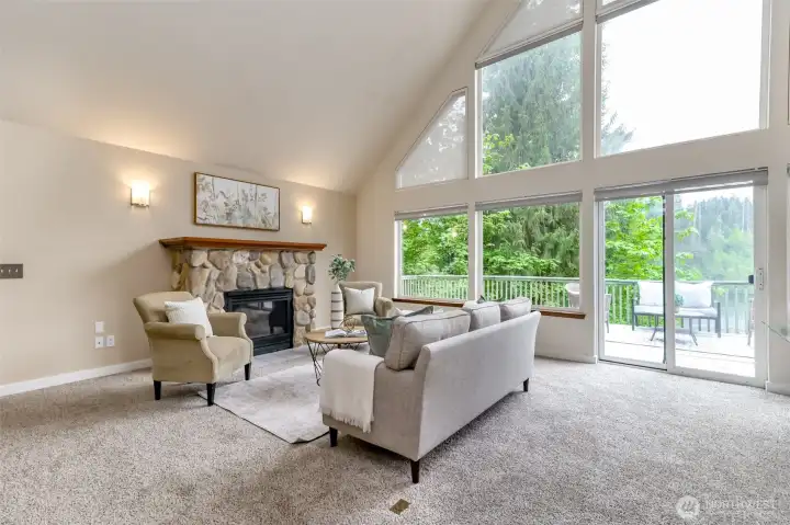 Picture yourself in this gorgeous home during a cool winter night with a fire in the fireplace? Lovely.