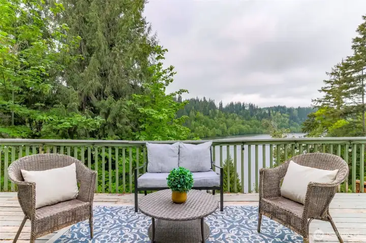 Come enjoy your early morning coffee or summer evening BBQ's and experience the serenity from your surroundings.
