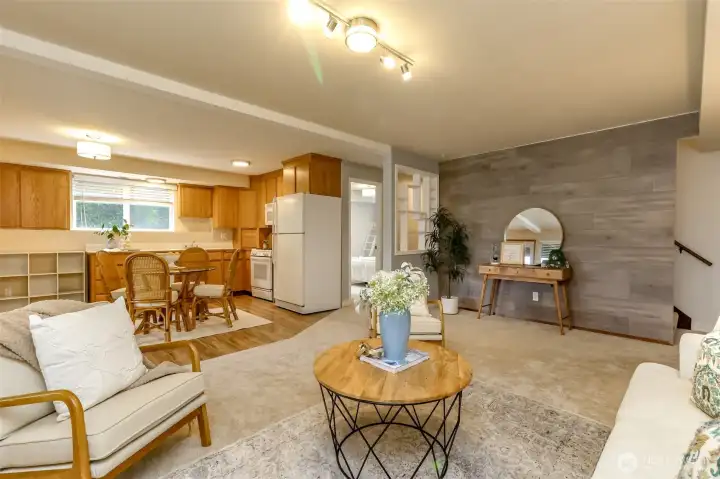 Downstairs apartment, MIL space, guest accommodations and full bathroom just down the hall.