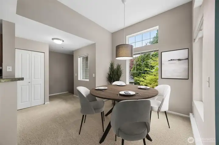 Bright and open dining space, perfectly positioned for effortless everyday meals and entertaining.