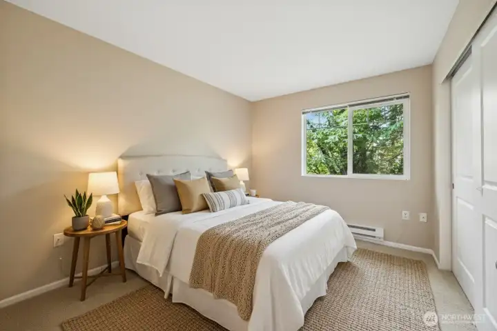 Versatile second bedroom — perfect for guests, a home office, or additional living space.