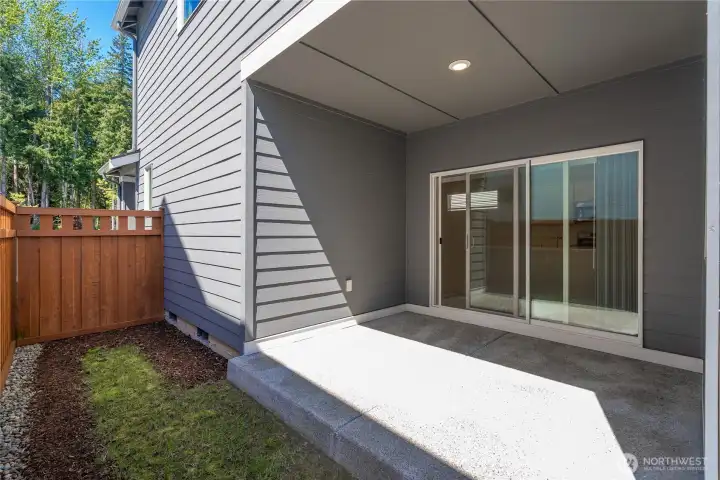 Covered Private Patio