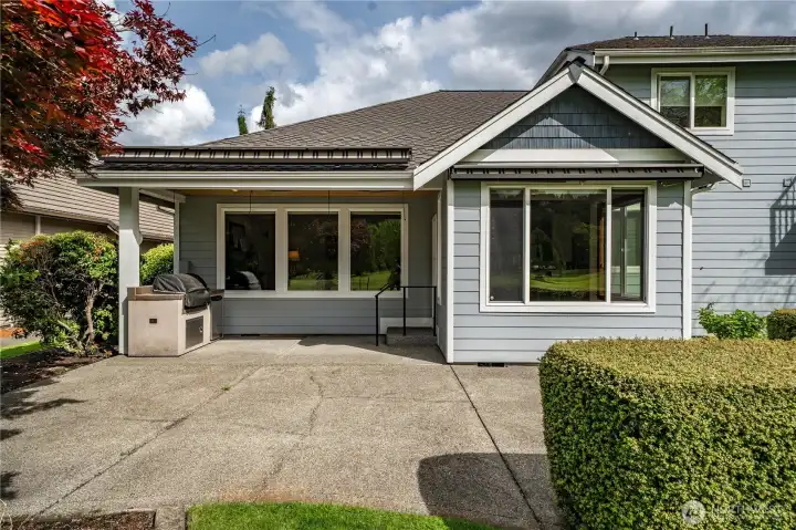 A large back patio.  Let's go back inside and tour the rest of the home.