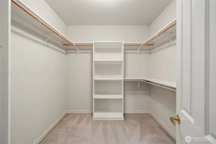 Primary walk-in closet