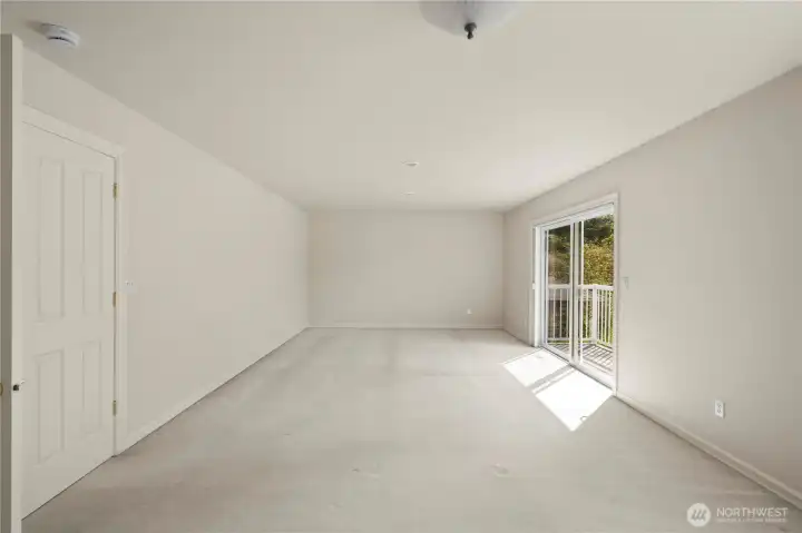 Expansive bonus/family room.