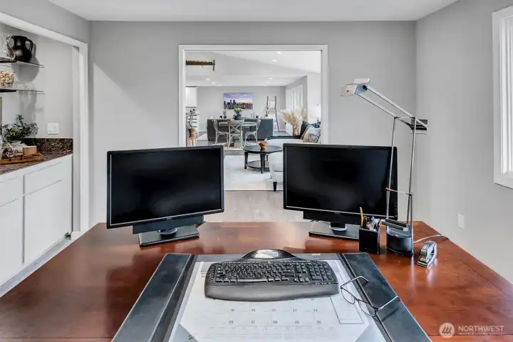 Main level office/den.