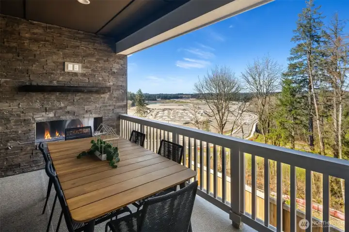 Outdoor Living with Gas Fireplace