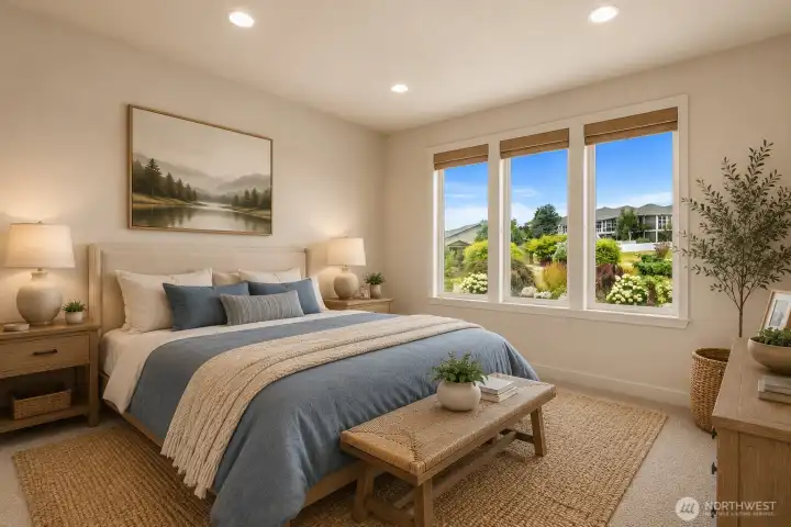 Virtually staged bedroom 2 Virtually staged bedroom 2