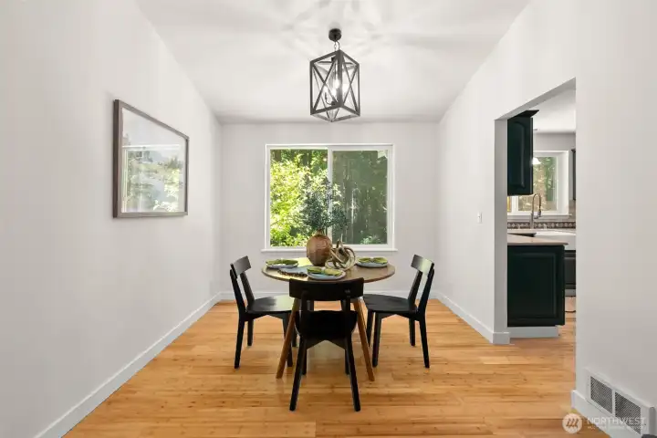Dining area for everyday living and entertaining