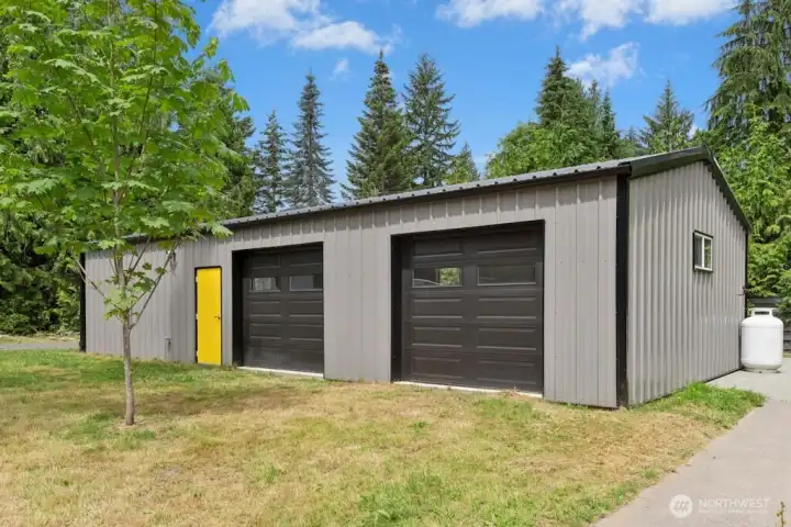 SHOP #1 offers 1,152 sf (48x24) and SHOP #2 provides 1,252 sf (50x25), both insulated, heat & power—ideal for contractors, hobbyists, car enthusiasts, woodworkers, home-office, or just substantial workspace and storage. SHOP #1 offers 1,152 sf (48x24) and SHOP #2 provides 1,252 sf (50x25), both insulated, heat & power—ideal for contractors, hobbyists, car enthusiasts, woodworkers, home-office, or just substantial workspace and storage.