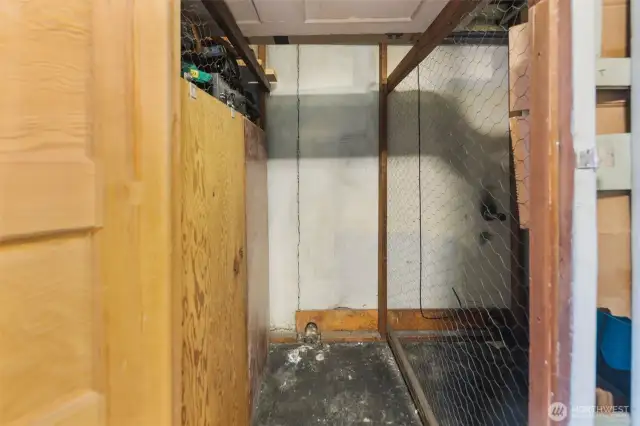 Floor to ceiling storage beyond what is shown here