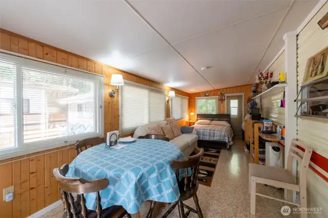 Side room with dining table.