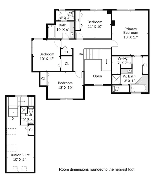 Upper Level Floorplan