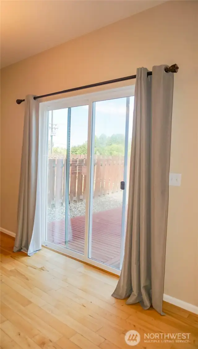 French Door to backyard