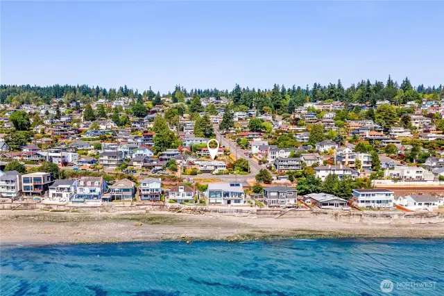 Across the street from waterfront homes!
