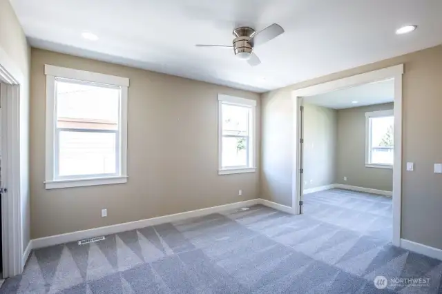 Primary with attached bonus room