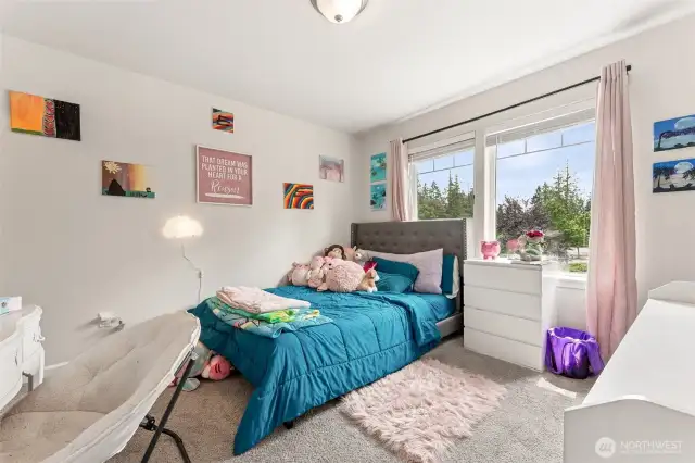 Bedroom #3. All bedrooms have walk-in closets.