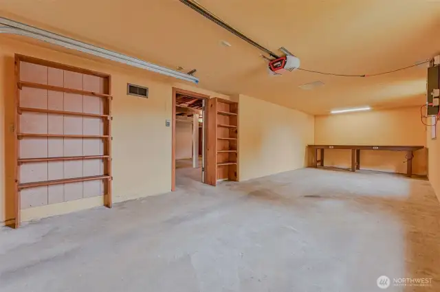 storage in attached garage