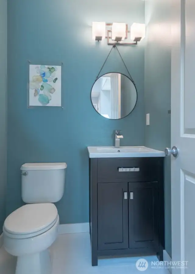 Upstairs half bath