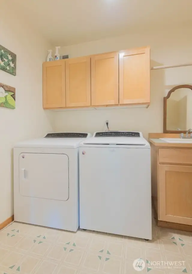 Laundry room with deep sink