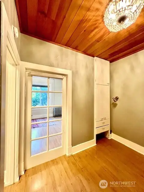 Extra Cubbies and drawers for storage and paned window for extra light
