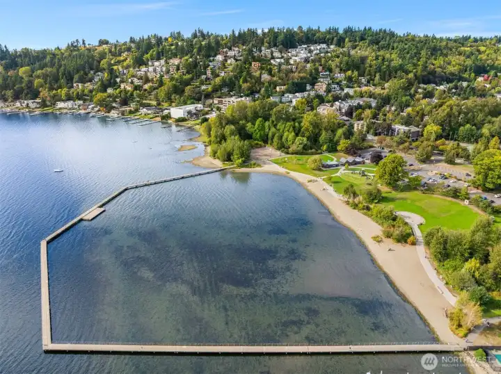 Dip your toes in the water on a sunny day.