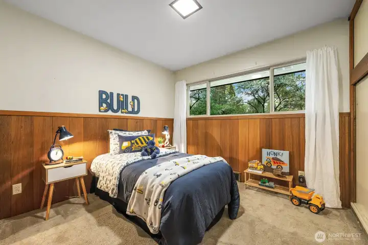 Third bedroom on the main floor is a bit smaller and would also make a perfect office.