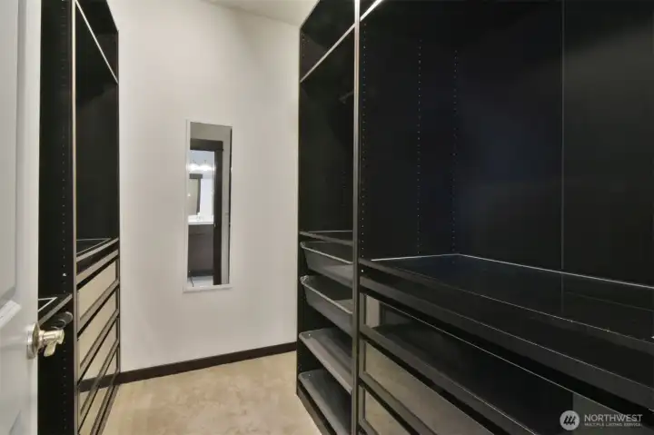 Primary Bedroom Walk-in Closet.