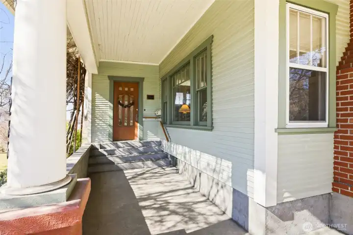 Covered front porch