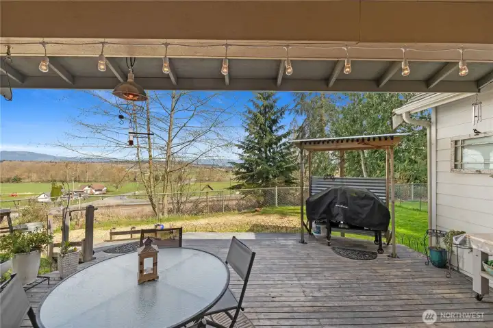 Covered porch with View!
