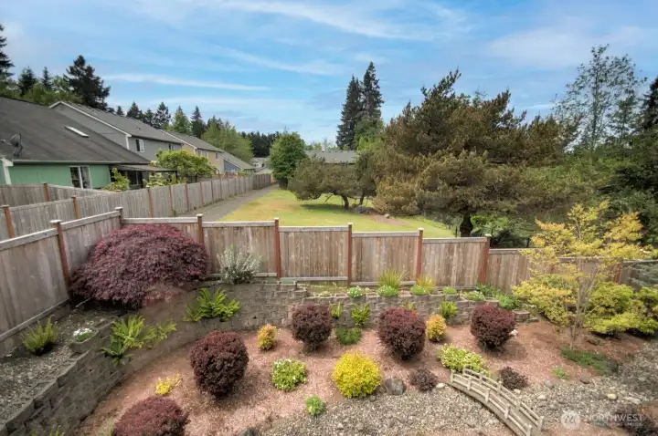 Open space beyond the home is the neighborhood resource parcel for privacy and a view.