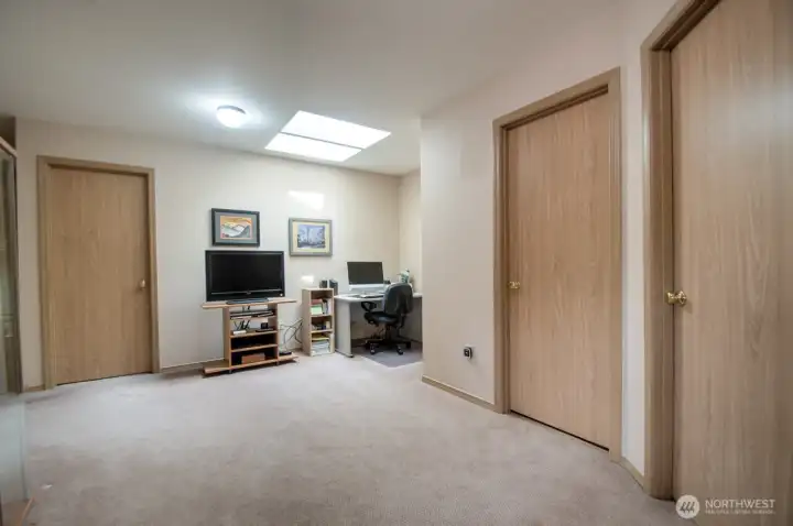 Upstairs loft area is large with lots of possibilities.