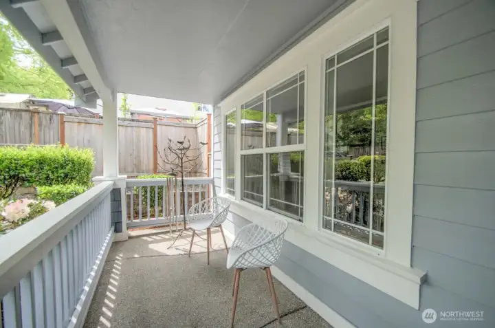Relax on the charming front porch.