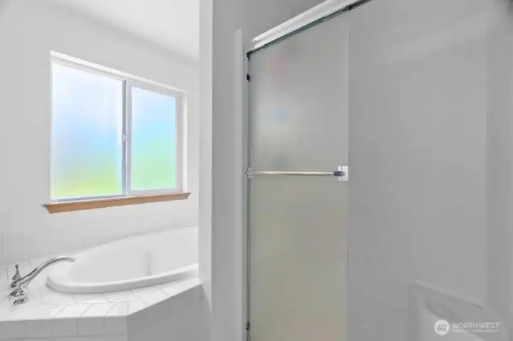 The primary bathroom.