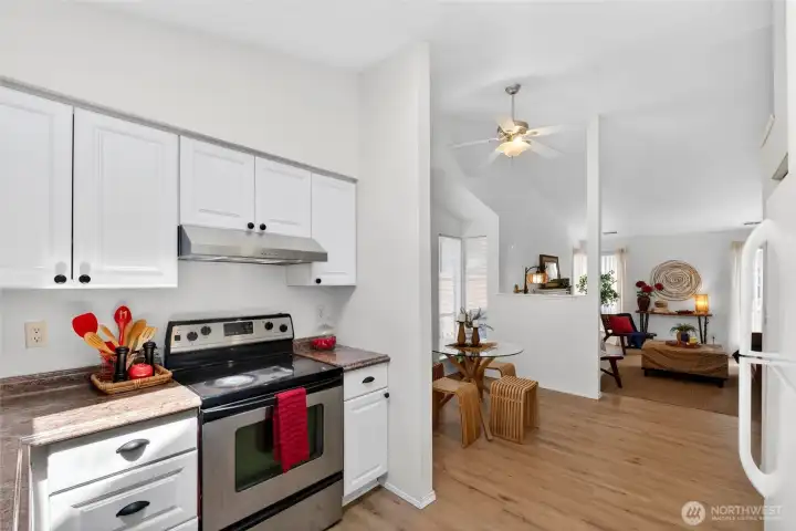 Nice open layout through to living area, great for entertaining.