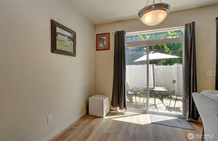 Dining Area - Slider to Backyard Dining Area - Slider to Backyard