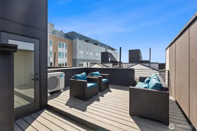 Large roof top deck