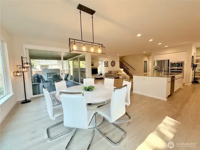 Dining area near the kitchen and great room.