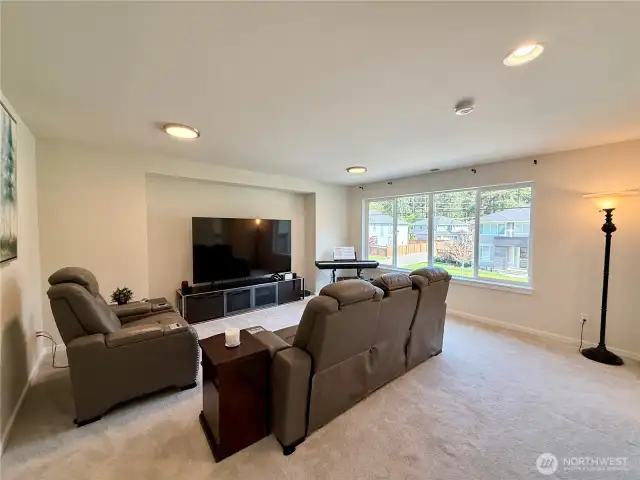 Rec room currently being used as 2nd living quarters.