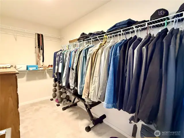 Spacious walk-in Closet (on the left).