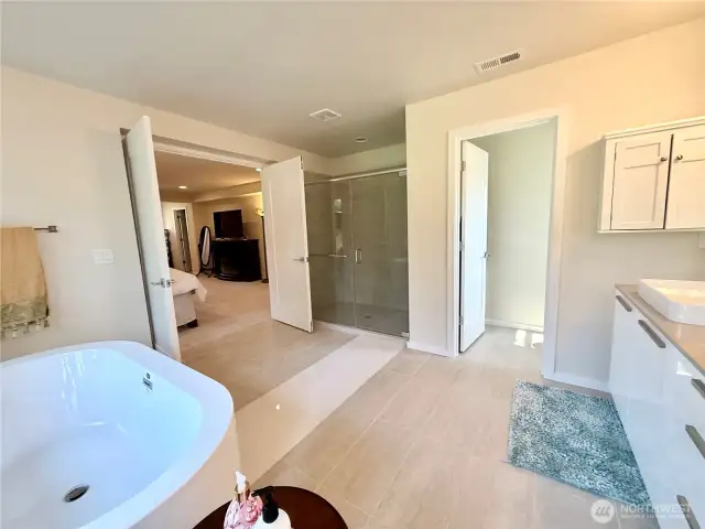 Another view of the primary 5-piece with water closet.