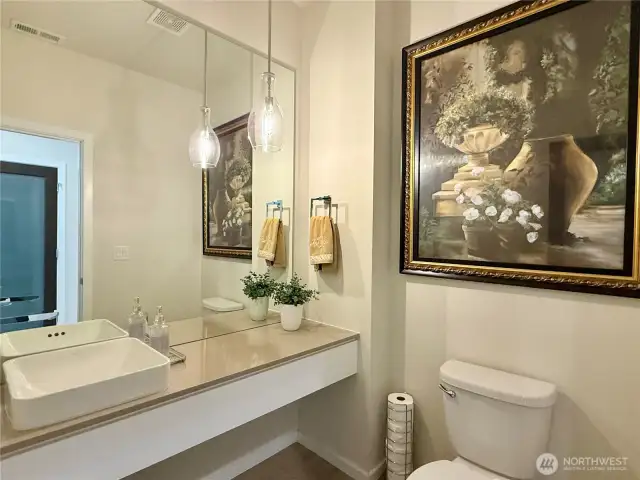 Half bathroom.