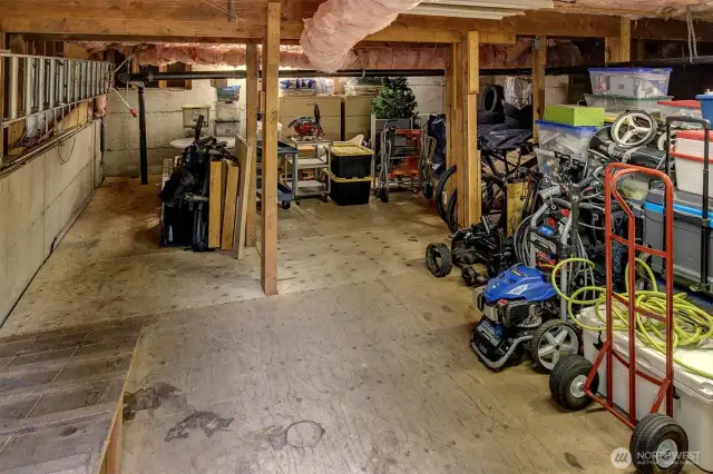 Standing height crawl space with potential to add square footage to your home!