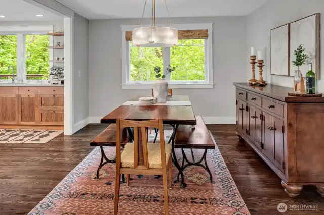 Dining Room opens to living room & kitchen